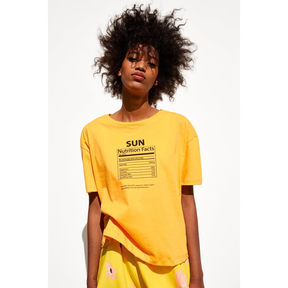 Zara sun nutrition shirt